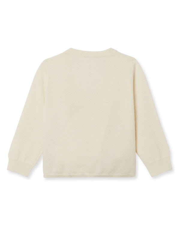 N.Peal Wrap Cashmere Cardigan New Ivory White