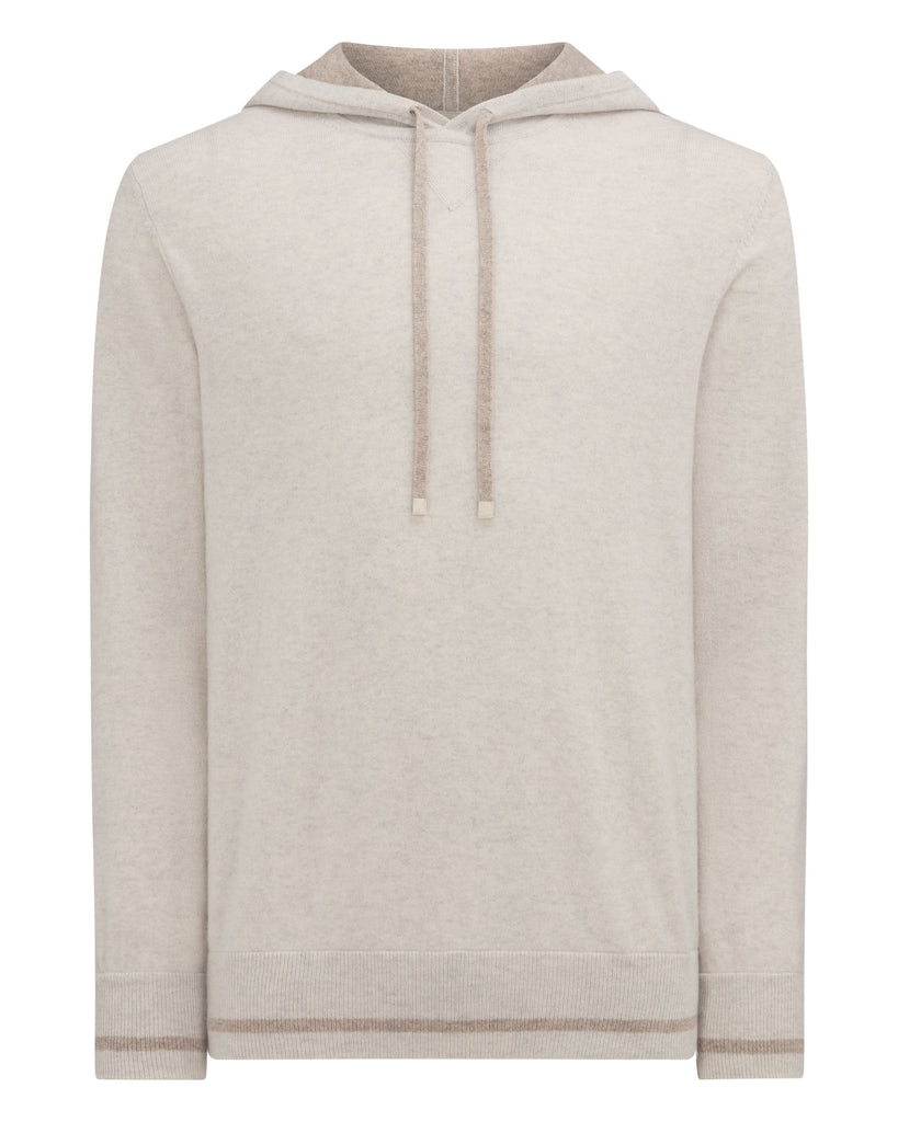 Men s Sweatshirt Style Cashmere Hoodie Pebble Grey N.Peal