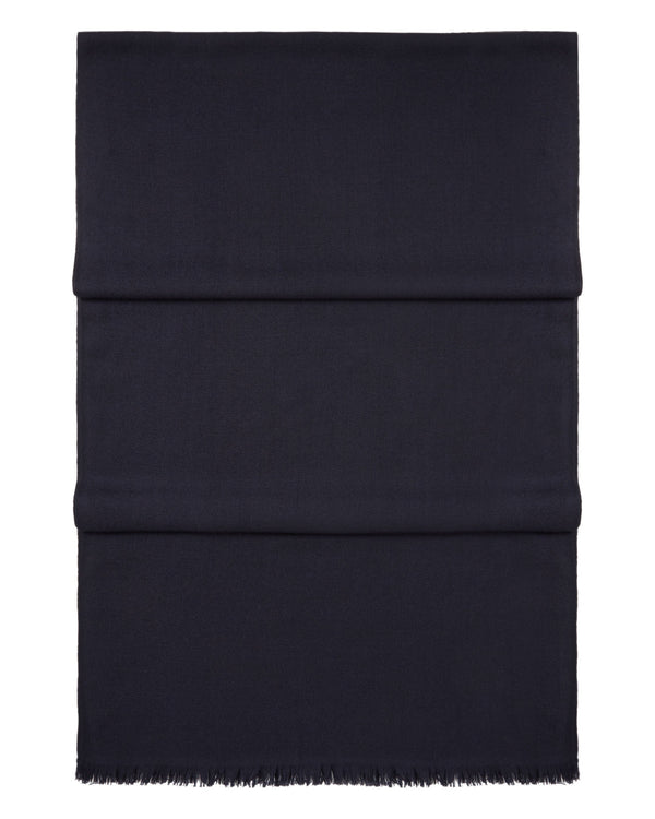 N.Peal Women's Pashmina Cashmere Stole Navy Blue