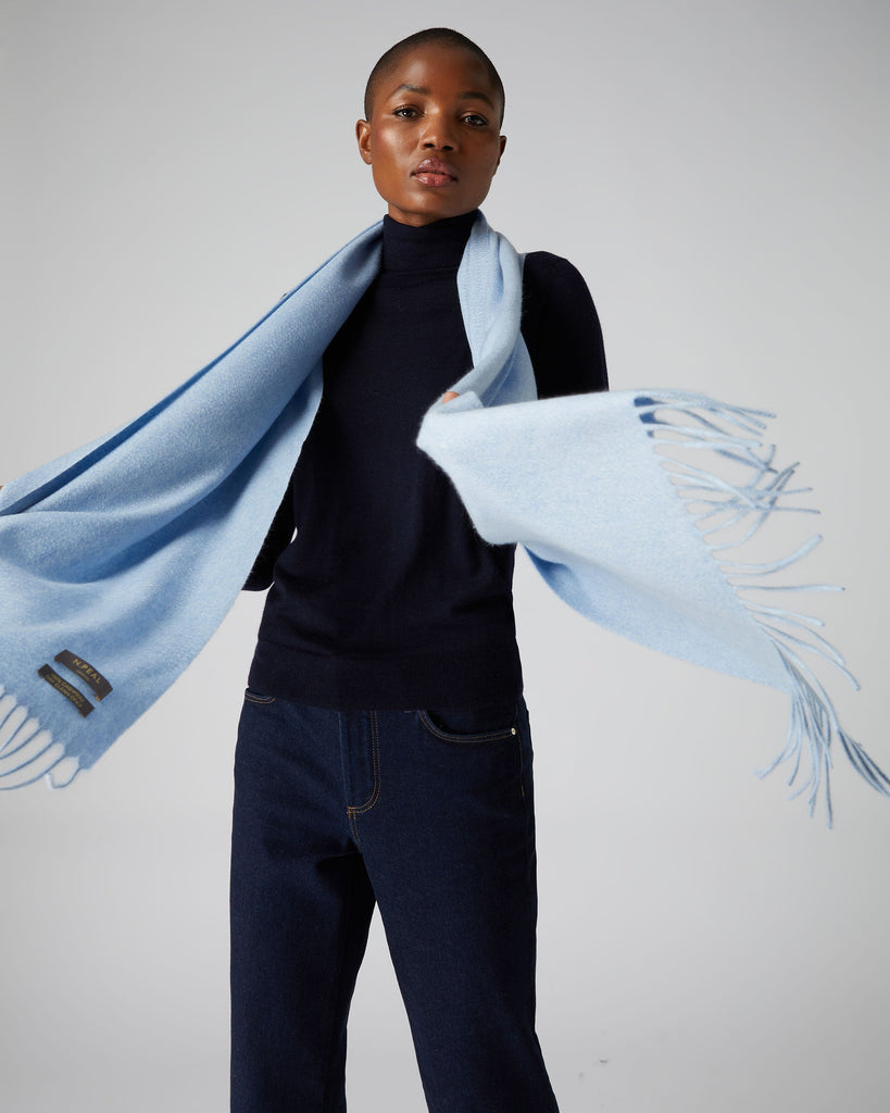 Sky store blue scarf
