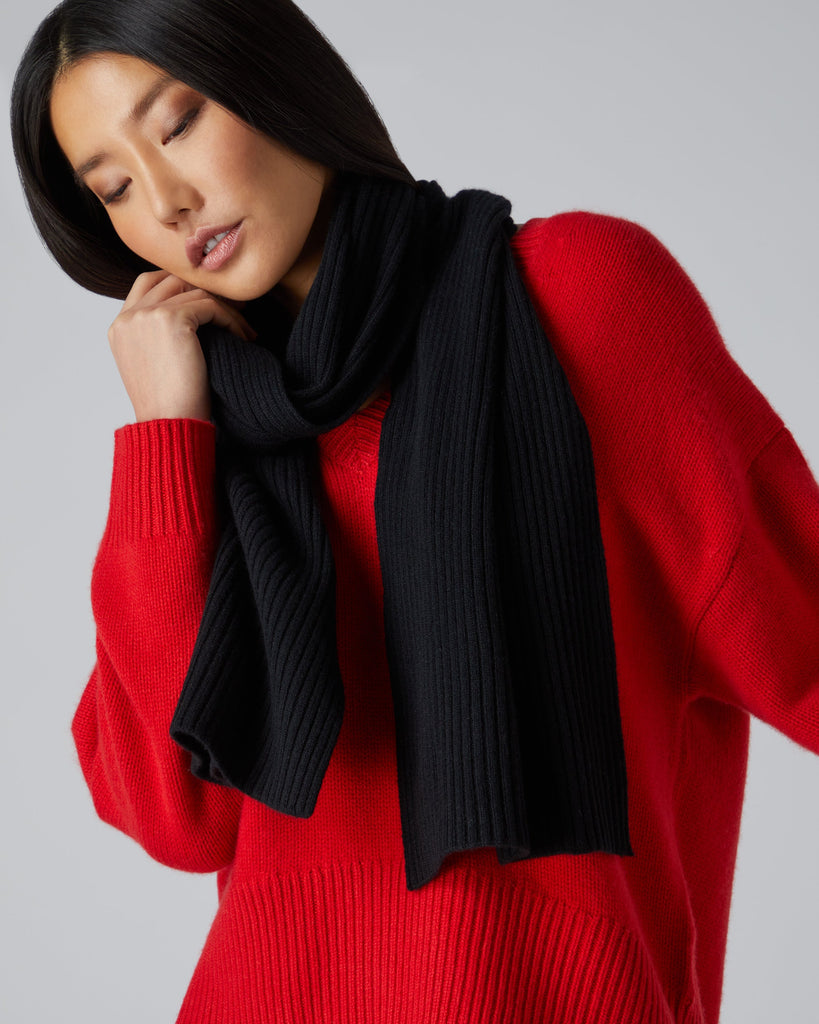 Red cashmere scarf womens outlet