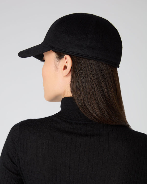 N.Peal Unisex Cashmere Cap Black