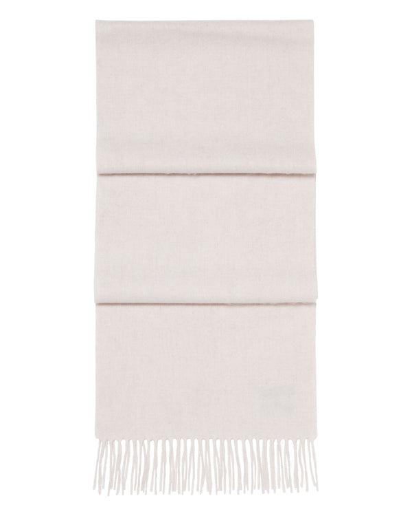 N.Peal Unisex Woven Cashmere Scarf Frost White