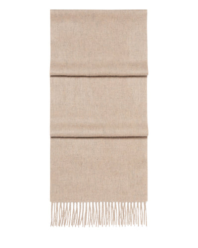 N.Peal Unisex Woven Cashmere Scarf Oatmeal Brown