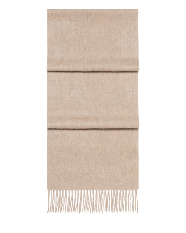 N.Peal Unisex Woven Cashmere Scarf Oatmeal Brown