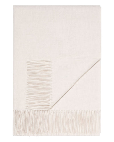 N.Peal Women's Woven Cashmere Shawl Frost White