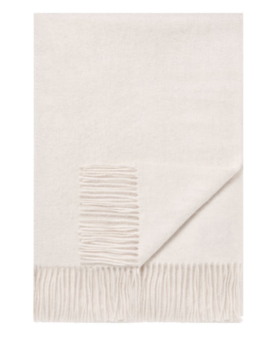 N.Peal Unisex Woven Cashmere Blanket Frost White