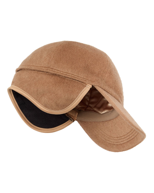 N.Peal Unisex Cashmere Cap Camel Brown