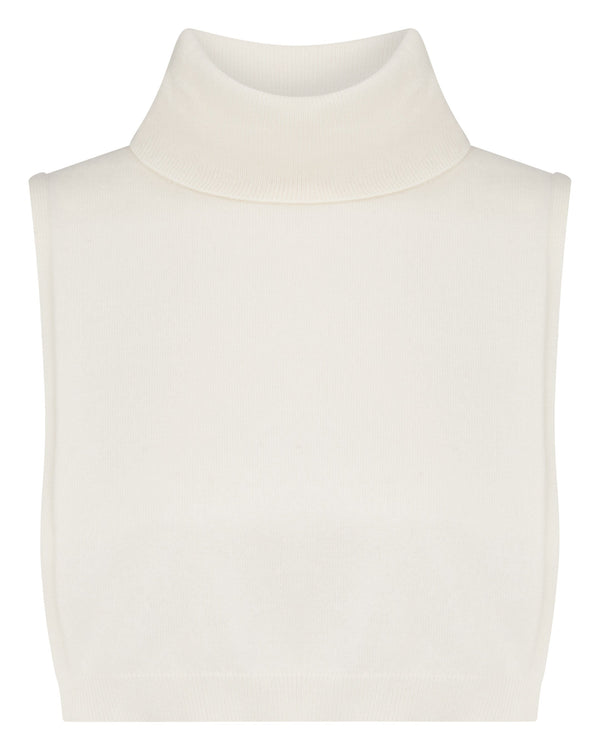 N.Peal Cashmere Dickie New Ivory White