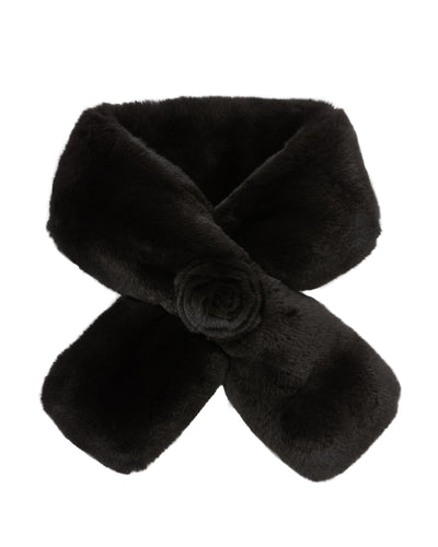 N.Peal Women's Fur Neck Warmer Dark Chocolate Brown