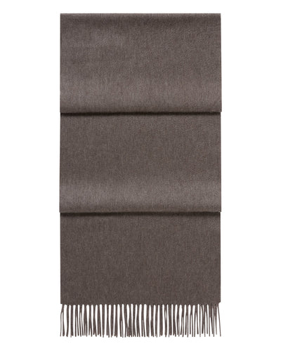 N.Peal Unisex Large Woven Cashmere Scarf Otter Brown