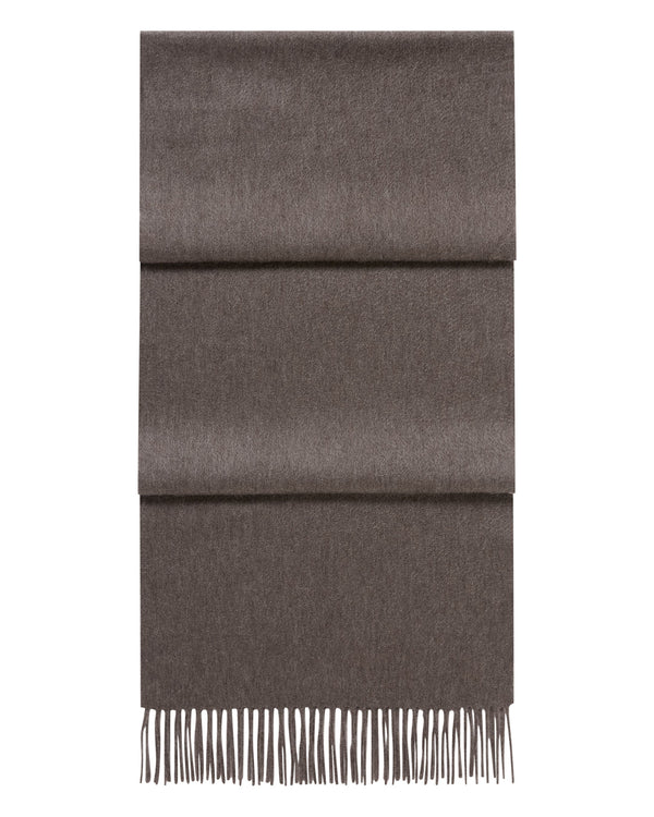N.Peal Unisex Large Woven Cashmere Scarf Otter Brown