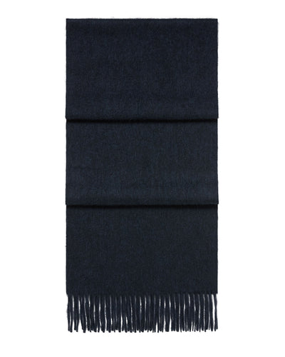 N.Peal Unisex Woven Cashmere Scarf Indigo Blue