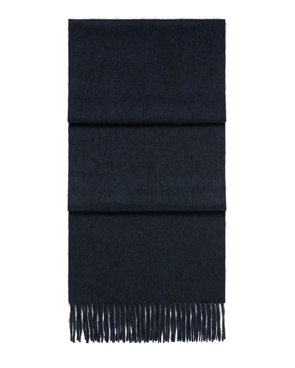 N.Peal Unisex Woven Cashmere Scarf Indigo Blue
