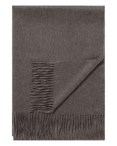 N.Peal Women's Woven Cashmere Shawl Otter Brown