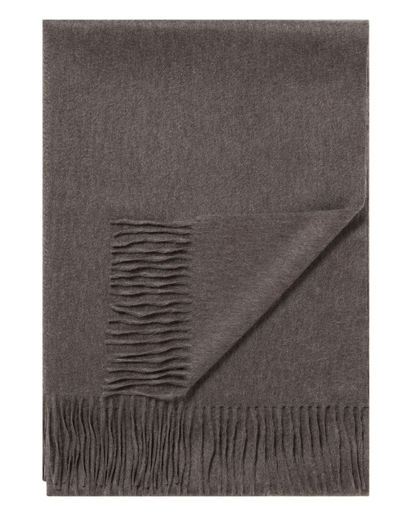 N.Peal Women's Woven Cashmere Shawl Otter Brown