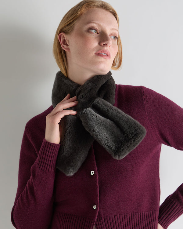 N.Peal Unisex Fur Neckwarmer Arabica Khaki Green