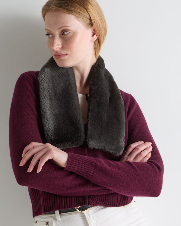 N.Peal Unisex Fur Neckwarmer Arabica Khaki Green