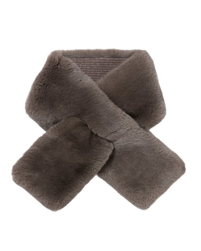 N.Peal Unisex Fur Neckwarmer Otter Brown