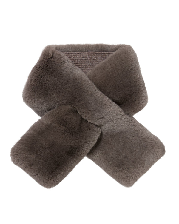 N.Peal Unisex Fur Neckwarmer Otter Brown