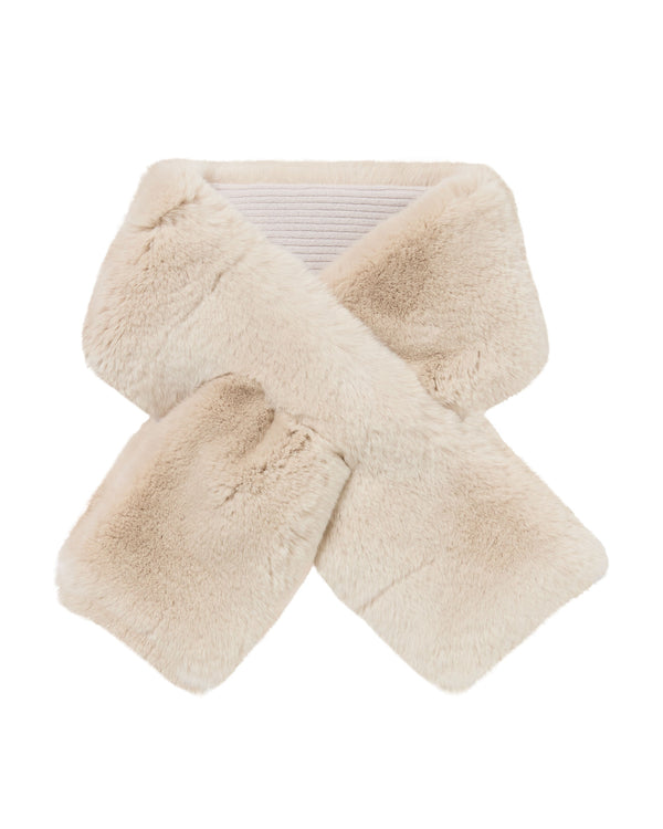 N.Peal Unisex Fur Neckwarmer Snow Grey