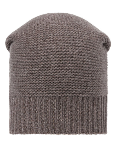 N.Peal Unisex Beanie Cashmere Hat Otter Brown