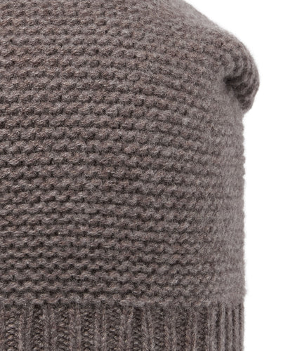 N.Peal Unisex Beanie Cashmere Hat Otter Brown