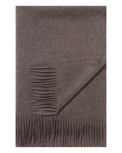 N.Peal Unisex Woven Cashmere Blanket Otter Brown