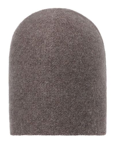 N.Peal Unisex Double Layer Cashmere Beanie Otter Brown