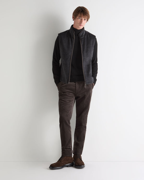 N.Peal Men's Trafalgar Roll Neck Cashmere Jumper Black