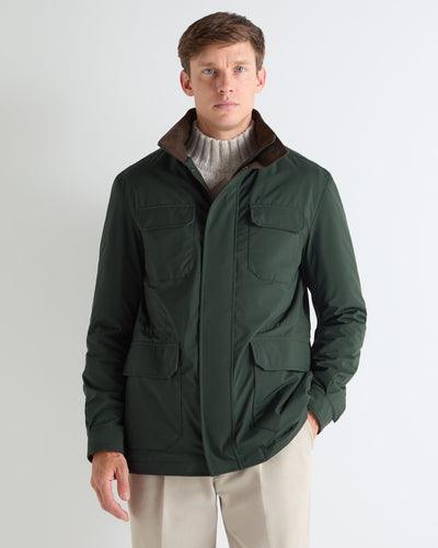 N.Peal Men's Vale Field Jacket Khaki Green