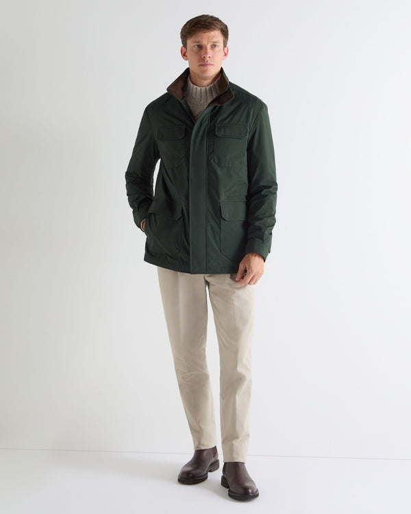 N.Peal Men's Vale Field Jacket Khaki Green
