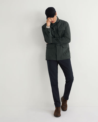 N.Peal Men's Vale Field Jacket Khaki Green
