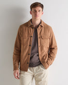 Men's Bridgehampton Suede Jacket Tan Brown