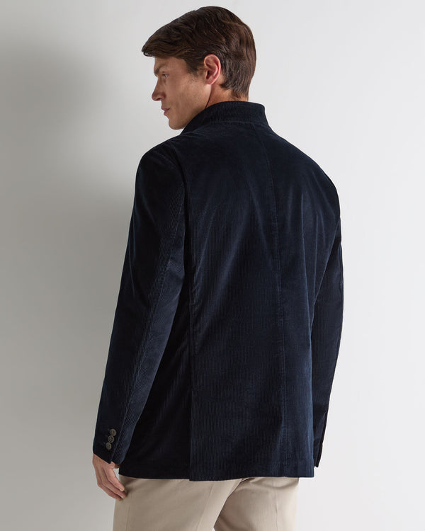 N.Peal Men's Portofino Cord Jacket Navy Blue