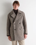 Men's Herringbone Coat Brown