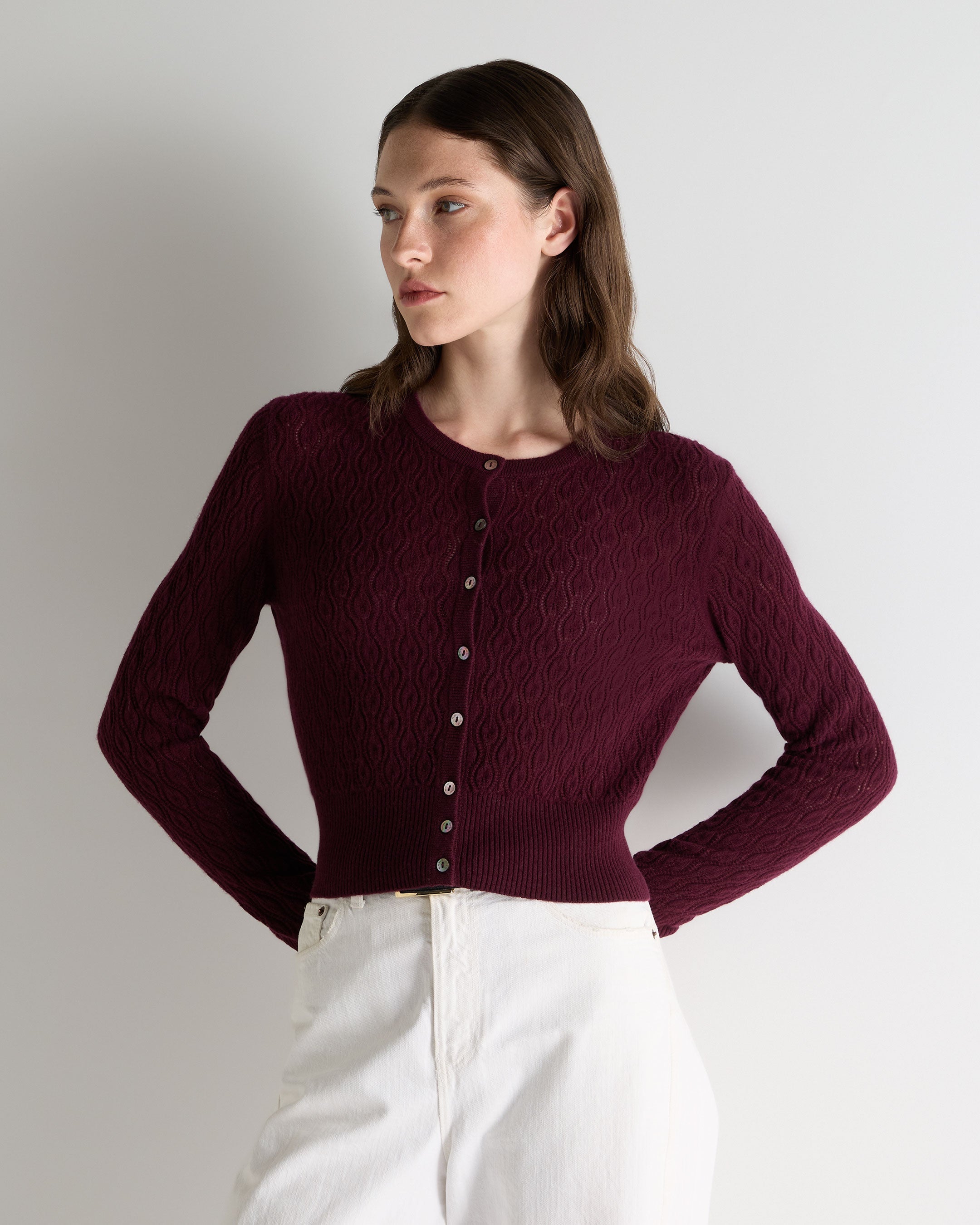 トップス 80s ARNYS PARIS pure cashmere cardigan 80s ARNYS PARIS pure cashmere cardigan