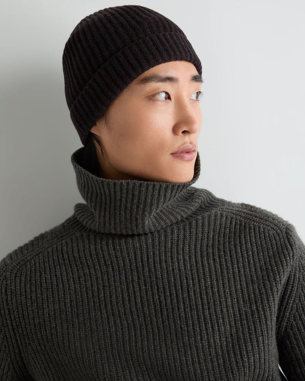 Unisex Ribbed Cashmere Hat 3