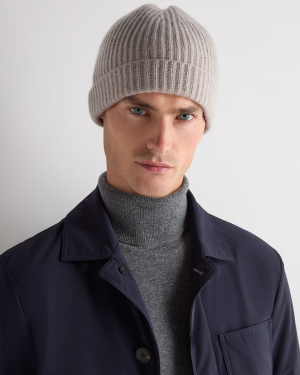 Unisex Ribbed Cashmere Hat 3