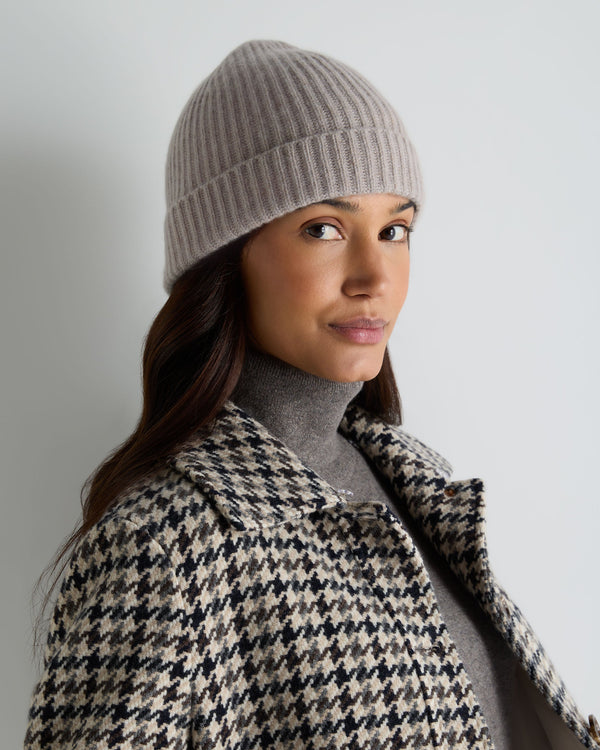 Unisex Ribbed Cashmere Hat 4