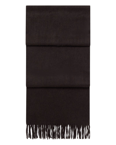 N.Peal Unisex Large Woven Cashmere Scarf Cocoa Brown