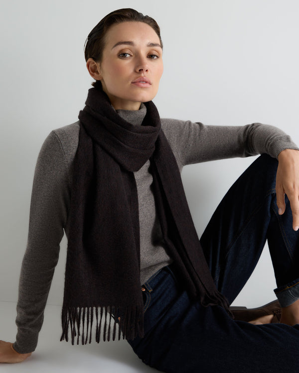 Unisex Large Woven Cashmere Scarf 5