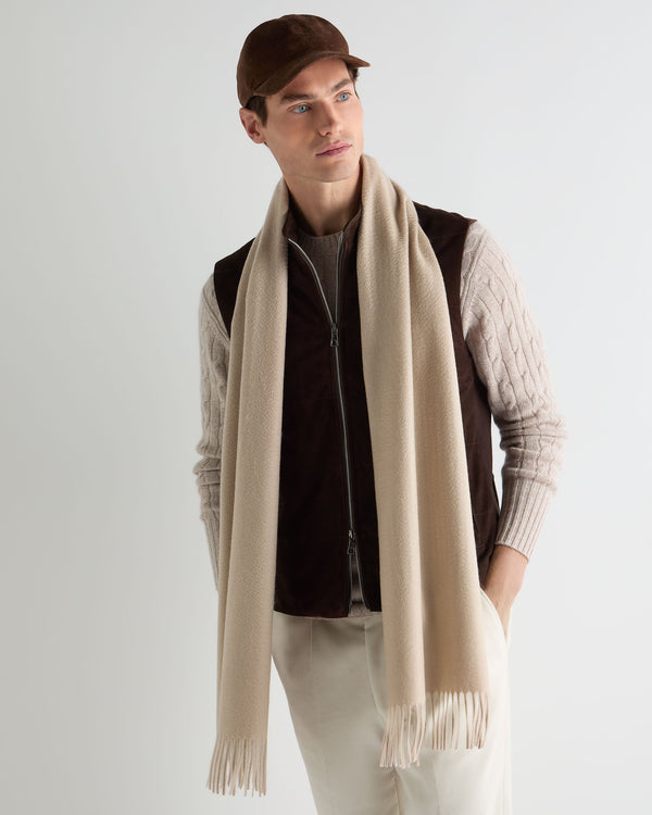 Unisex Large Woven Cashmere Scarf 4