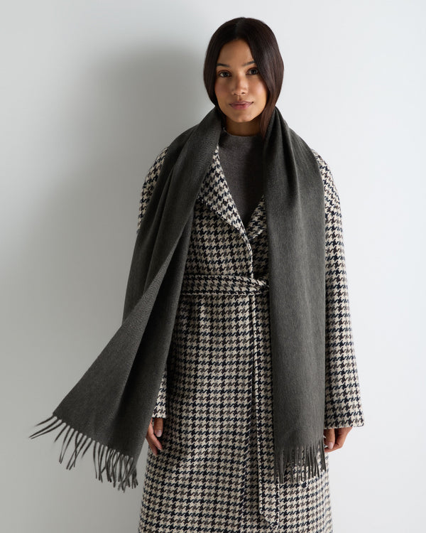 Unisex Large Woven Cashmere Scarf  2