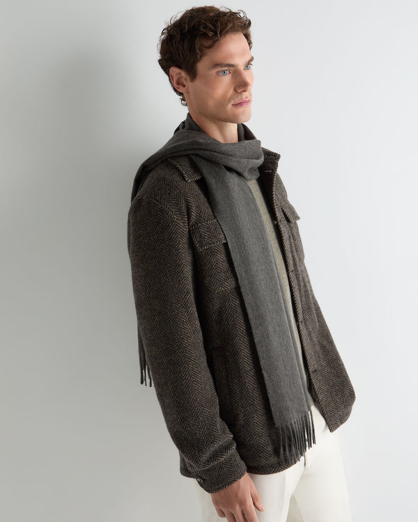 Unisex Large Woven Cashmere Scarf  5