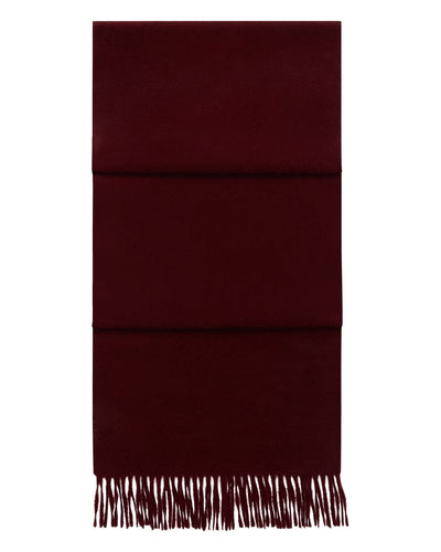 N.Peal Unisex Large Woven Cashmere Scarf Rustic Red