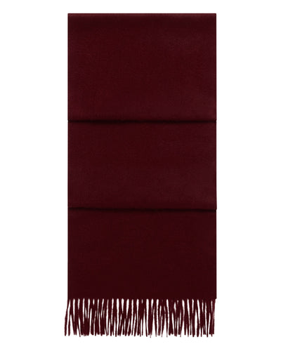 N.Peal Unisex Woven Cashmere Scarf Rustic Red