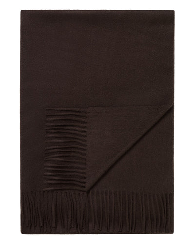 N.Peal Women's Woven Cashmere Shawl Redwood