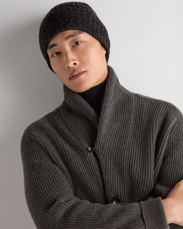 Unisex Chunky Ribbed Cashmere Hat 3
