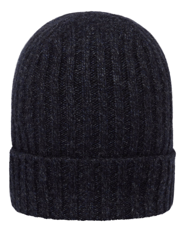 Unisex Chunky Ribbed Cashmere Hat 1